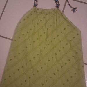 Green Floral Women's Tank Top